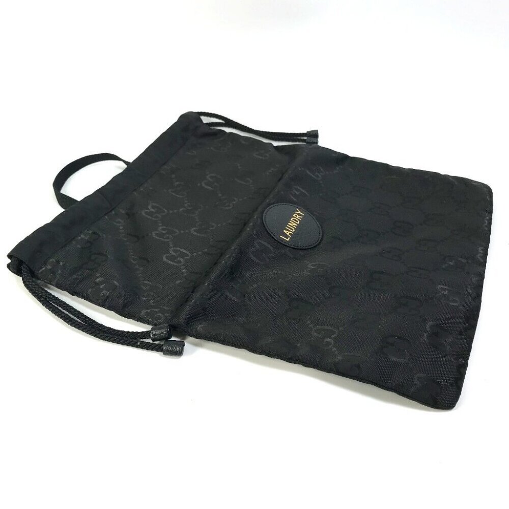 GUCCI 674247 GG laundry bag Off the grid Hand Bag Nylon Black Unused - Picture 11 of 12